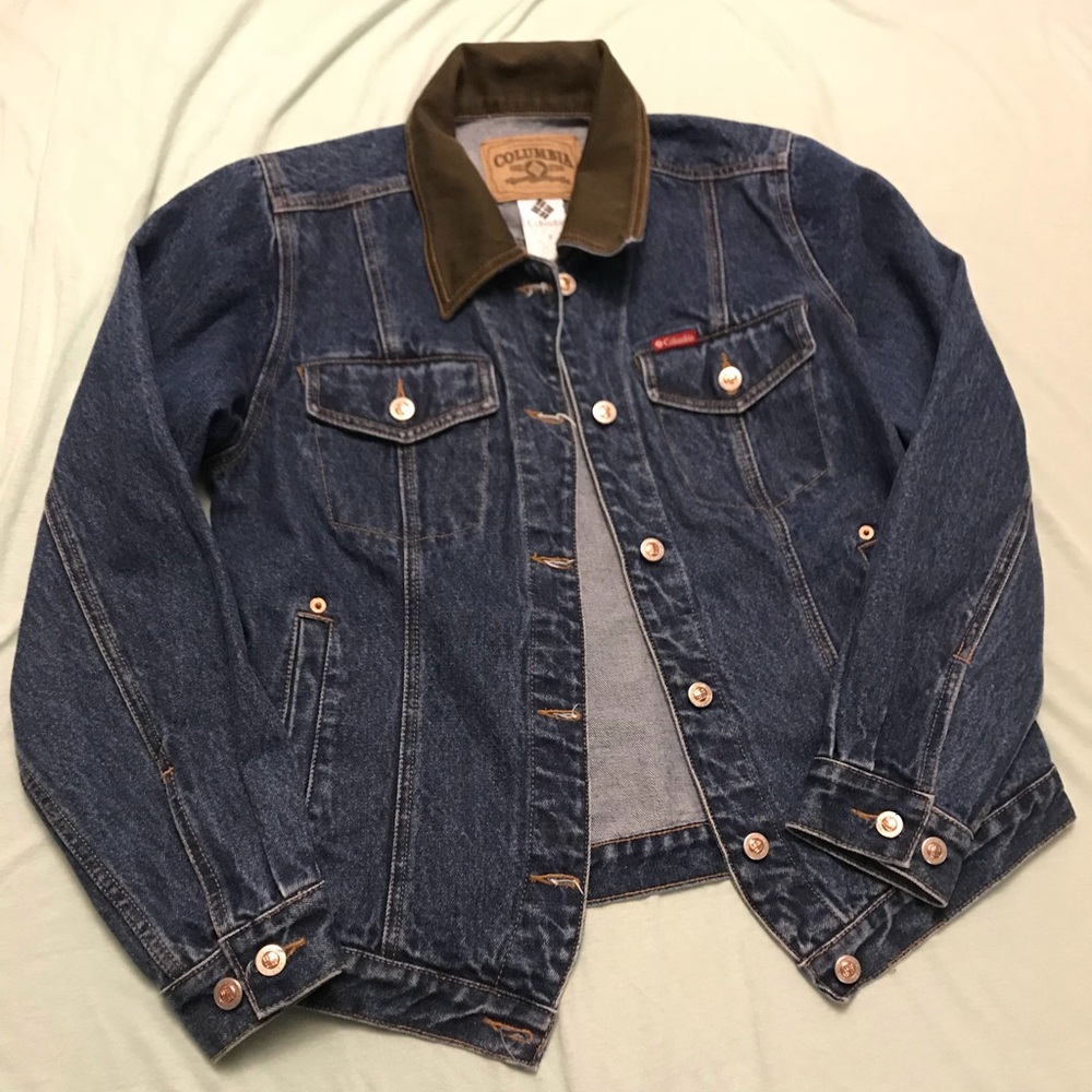 Columbia sportswear dark denim vintage jacket
